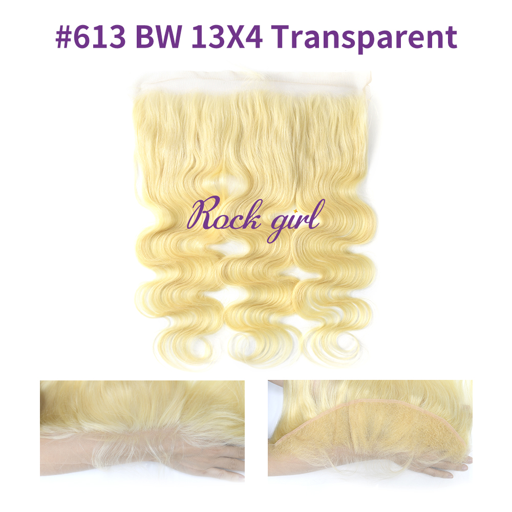 Blonde #613 European Virgin Human Hair 13X4 Lace Frontal Body Wave