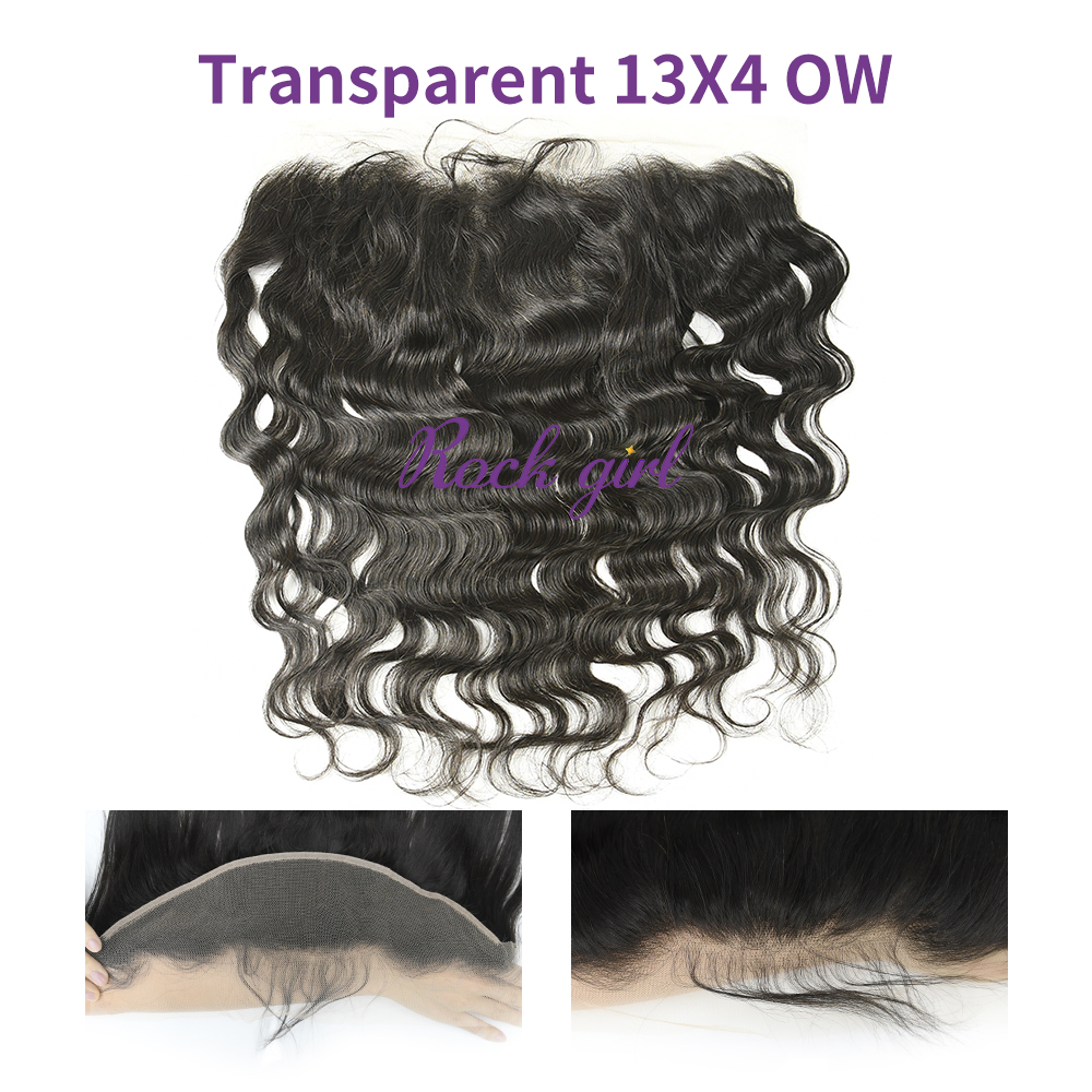 #1b Brazilian Virgin Human Hair 13X4 Lace Frontal Ocean Wave