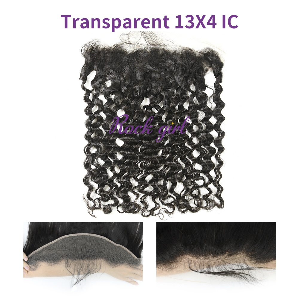 #1b Brazilian Virgin Human Hair 13X4 Lace Frontal Italy Curly