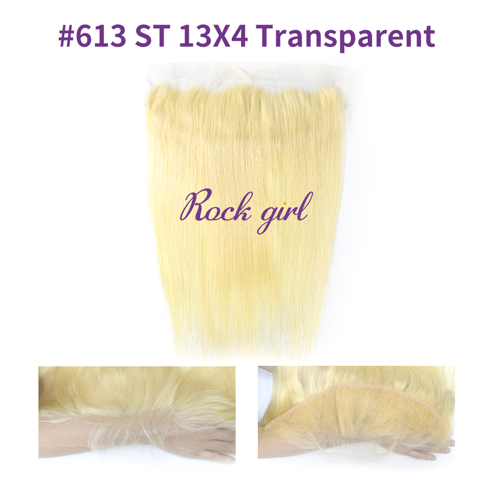 Blonde #613 European Virgin Human Hair 13X4 Lace Frontal Straight