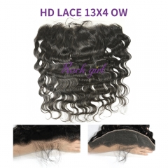 HD Lace Virgin Human Hair Ocean Wave 13x4 Lace Closure