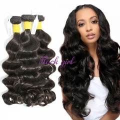 #1b Peruvian Raw Human Hair Weft ocean wave