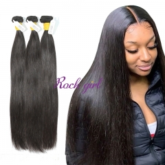 #1b Peruvian Raw Human Hair Weft Straight