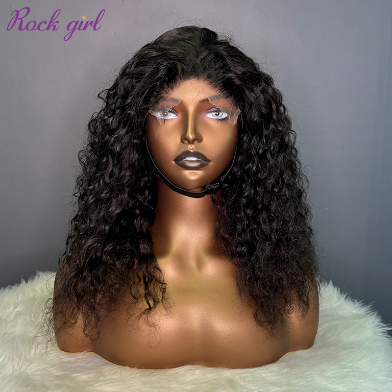Indian 100% Full Cuticle Raw Human Hair Italian Curly 4x4 HD Lace Wig